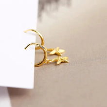 Load image into Gallery viewer, Starfish Hoop Earrings