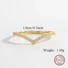 Load image into Gallery viewer, Elegant Simple Style Color Block Sterling Silver Plating Inlay Zircon 14k Gold Plated Rose Gold Plated White Gold Plated Rings