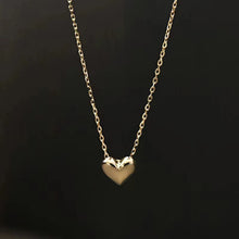 Load image into Gallery viewer, Lady Heart Shape Sterling Silver Plating 14k Gold Plated Necklace