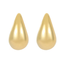 Load image into Gallery viewer, 1 Pair IG Style Simple Style Water Droplets Sterling Silver White Gold Plated Gold Plated Ear Studs
