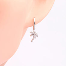 Load image into Gallery viewer, 1 Pair Original Design Simple Style Leaf Inlay Sterling Silver Gem Earrings
