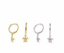 Load image into Gallery viewer, 1 Pair Simple Style Tortoise Sterling Silver Plating White Gold Plated Gold Plated Drop Earrings
