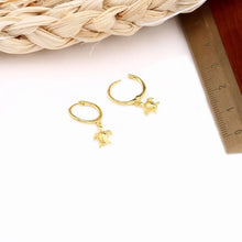 Load image into Gallery viewer, 1 Pair Simple Style Tortoise Sterling Silver Plating White Gold Plated Gold Plated Drop Earrings
