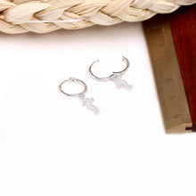 Load image into Gallery viewer, 1 Pair Vintage Style Hippocampus Plating Sterling Silver White Gold Plated Gold Plated Drop Earrings
