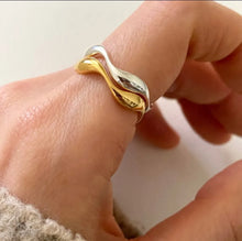 Load image into Gallery viewer, 1 Piece Simple Style Solid Color Sterling Silver Plating 18k Gold Plated Open Ring
