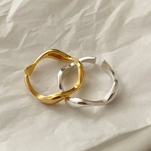 Load image into Gallery viewer, 1 Piece Simple Style Solid Color Sterling Silver Plating 18k Gold Plated Open Ring

