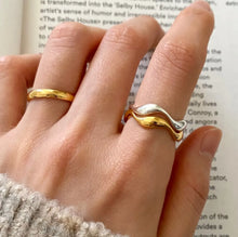 Load image into Gallery viewer, 1 Piece Simple Style Solid Color Sterling Silver Plating 18k Gold Plated Open Ring
