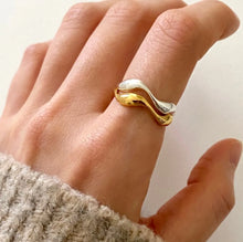 Load image into Gallery viewer, 1 Piece Simple Style Solid Color Sterling Silver Plating 18k Gold Plated Open Ring
