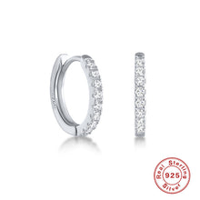 Load image into Gallery viewer, Simple Style Geometric Sterling Silver Earrings Plating Zircon 925 Silver Earrings
