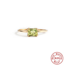 Load image into Gallery viewer, Fashion Round Sterling Silver Inlay Zircon Rings 1 Piece
