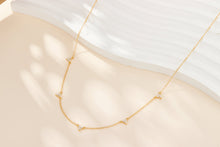 Load image into Gallery viewer, Elegant Luxurious Solid Color Sterling Silver Plating Inlay Zircon 18k Gold Plated White Gold Plated Necklace

