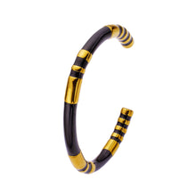 Load image into Gallery viewer, Wholesale Retro Color Block Titanium Steel Plating Bangle
