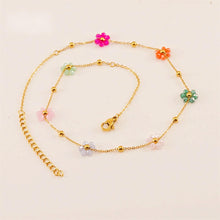Load image into Gallery viewer, Simple Style Flower Stainless Steel Plating 18k Gold Plated Necklace
