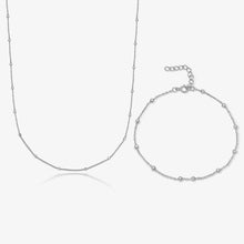 Load image into Gallery viewer, Simple Style Classic Style Solid Color Sterling Silver Plating 18k Gold Plated White Gold Plated Women&#39;s Bracelets Necklace
