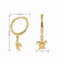 Load image into Gallery viewer, 1 Pair Simple Style Tortoise Sterling Silver Plating White Gold Plated Gold Plated Drop Earrings
