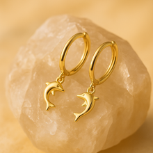 Load image into Gallery viewer, Dainty Dolphine Earrings
