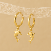 Load image into Gallery viewer, Dainty Dolphine Earrings
