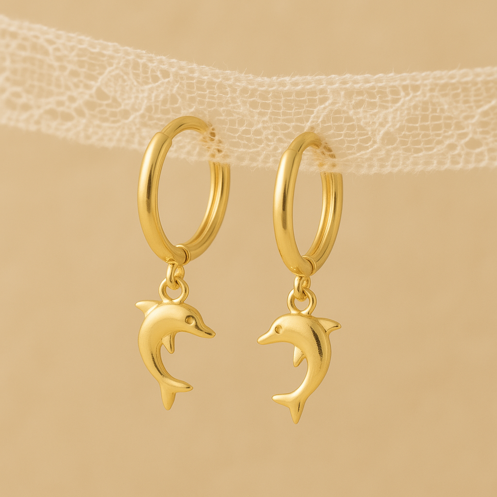 Dainty Dolphine Earrings