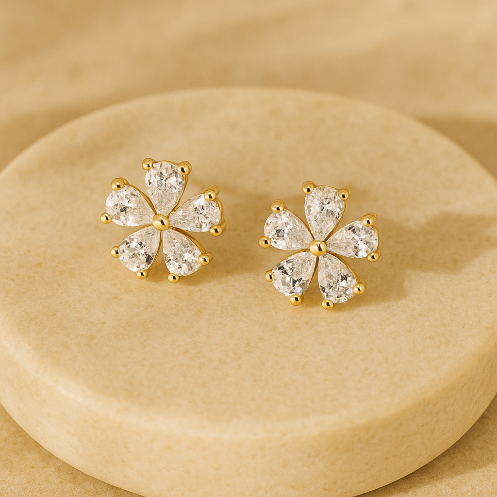 Iris Flower Earrings