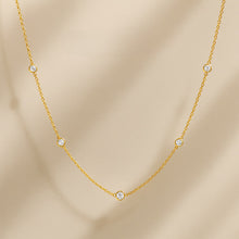 Load image into Gallery viewer, Diamond Station Necklace
