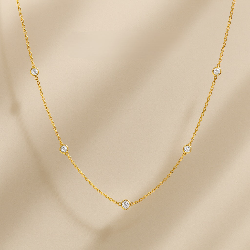 Diamond Station Necklace