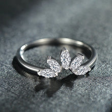 Load image into Gallery viewer, Elegant Crown Sterling Silver Plating Inlay Zircon 14k Gold Plated Rhodium Plated Rings
