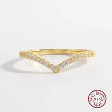 Load image into Gallery viewer, Elegant Simple Style Color Block Sterling Silver Plating Inlay Zircon 14k Gold Plated Rose Gold Plated White Gold Plated Rings
