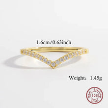 Load image into Gallery viewer, Elegant Simple Style Color Block Sterling Silver Plating Inlay Zircon 14k Gold Plated Rose Gold Plated White Gold Plated Rings
