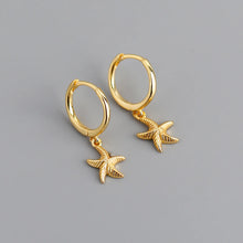 Load image into Gallery viewer, Fashion Starfish Sterling Silver Plating Drop Earrings 1 Pair
