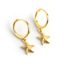 Load image into Gallery viewer, Fashion Starfish Sterling Silver Plating Drop Earrings 1 Pair
