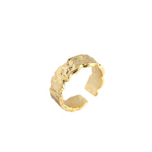 Load image into Gallery viewer, French Style Light Luxury Ins Ring S925 Sterling Silver Korean Version Of Irregular Tin Foil Paper Ring
