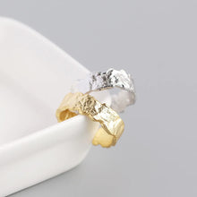 Load image into Gallery viewer, French Style Light Luxury Ins Ring S925 Sterling Silver Korean Version Of Irregular Tin Foil Paper Ring
