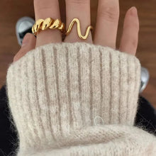 Load image into Gallery viewer, Ig Style Simple Style Lines Sterling Silver Plating Open Ring
