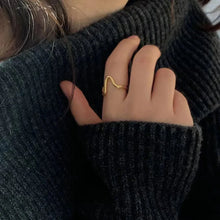 Load image into Gallery viewer, Ig Style Simple Style Lines Sterling Silver Plating Open Ring
