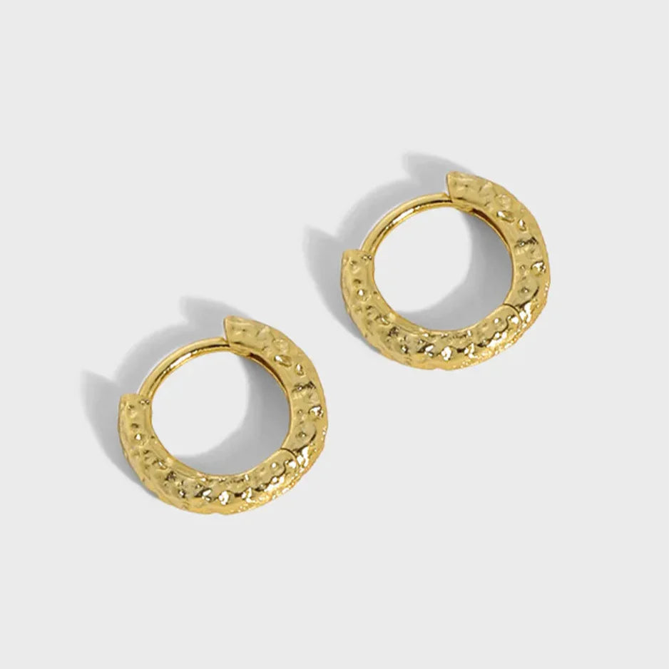 Ins Style Circle Sterling Silver Plating Earrings 1 Pair