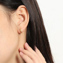Load image into Gallery viewer, Ins Style Circle Sterling Silver Plating Earrings 1 Pair
