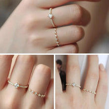 Load image into Gallery viewer, Simple Style Solid Color Sterling Silver Inlay Rhinestones Rings
