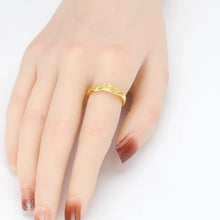 Load image into Gallery viewer, Simple Style Waves Sterling Silver Irregular Plating Gold Plated Rings
