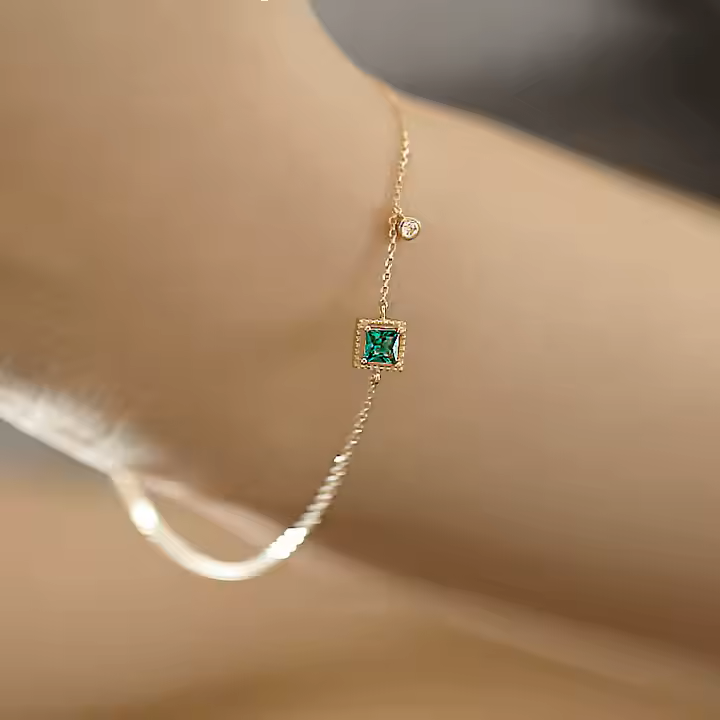 Emerald Square Bracelet