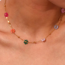 Load image into Gallery viewer, Simple Style Flower Stainless Steel Plating 18k Gold Plated Necklace
