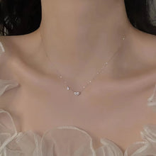 Load image into Gallery viewer, Wholesale Simple Style Heart Shape Sterling Silver 14k Gold Plated Zircon Pendant Necklace

