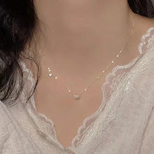 Load image into Gallery viewer, Wholesale Simple Style Heart Shape Sterling Silver 14k Gold Plated Zircon Pendant Necklace
