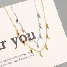 Load image into Gallery viewer, Yhn063 S925 Sterling Silver Small Pepper Stacked Clavicle Chain Necklace Silver Necklace
