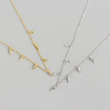 Load image into Gallery viewer, Yhn063 S925 Sterling Silver Small Pepper Stacked Clavicle Chain Necklace Silver Necklace
