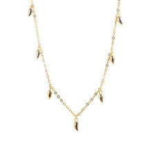 Load image into Gallery viewer, Yhn063 S925 Sterling Silver Small Pepper Stacked Clavicle Chain Necklace Silver Necklace
